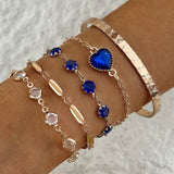 Aveline Northblue Gold Bracelet Set