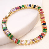 Radiant Rainbow Pearl Tennis Bracelet