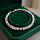 Pink Sapphire Duo Tennis Bracelet