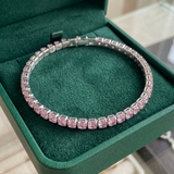 Pink Sapphire Tennis Bracelet