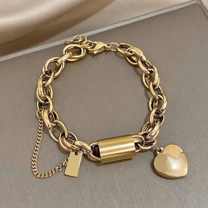 Chunky Comfort Heart Bracelet