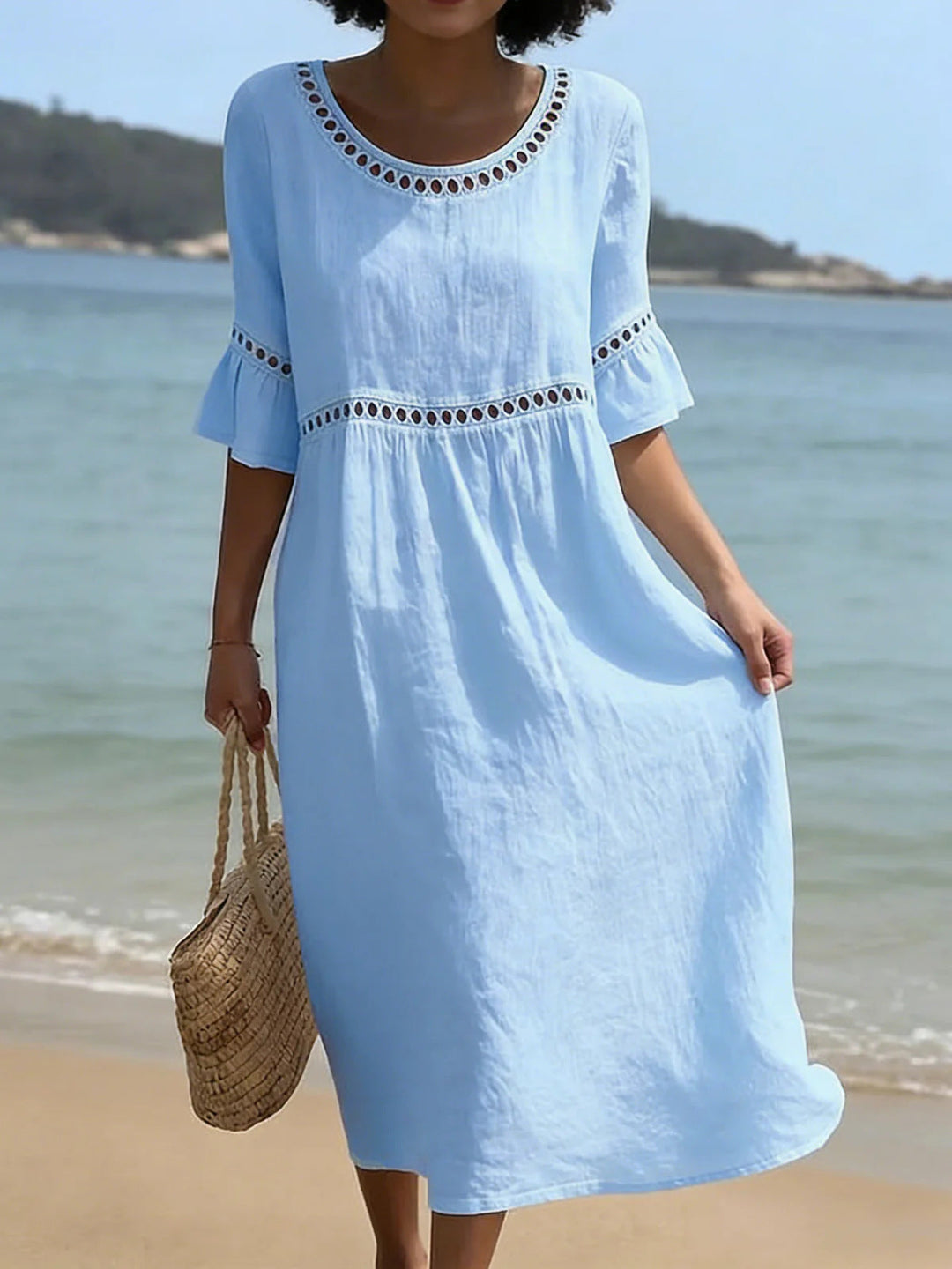 Amara™ - Elegant Belly-Hiding Midi Dress