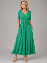 Angeli™ -  Elegant Midi Dress