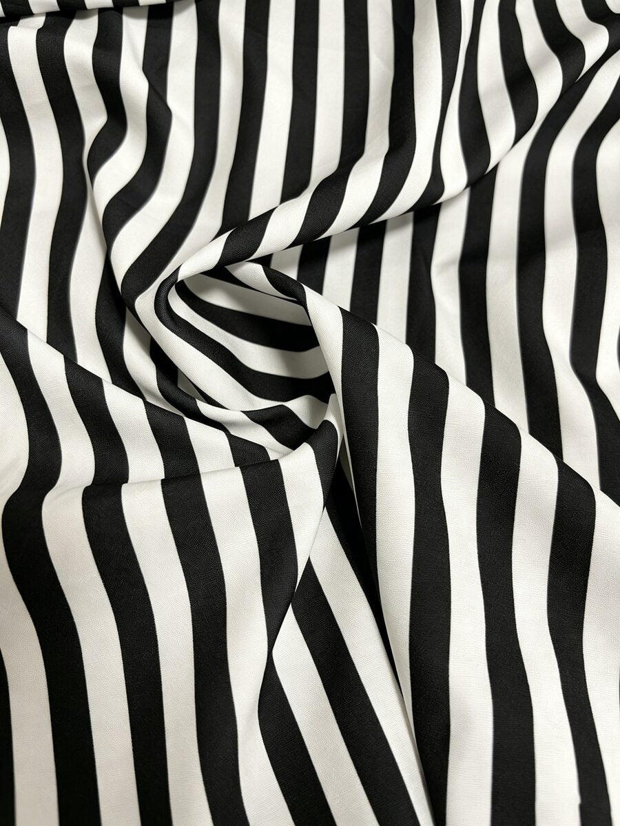 Layla - Striped Asymmetrical Vacation Dress
