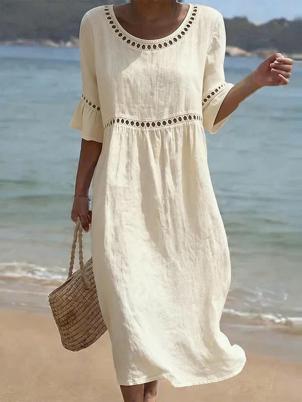 Amara™ - Elegant Belly-Hiding Midi Dress