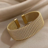 Open Braided Mesh Bracelet
