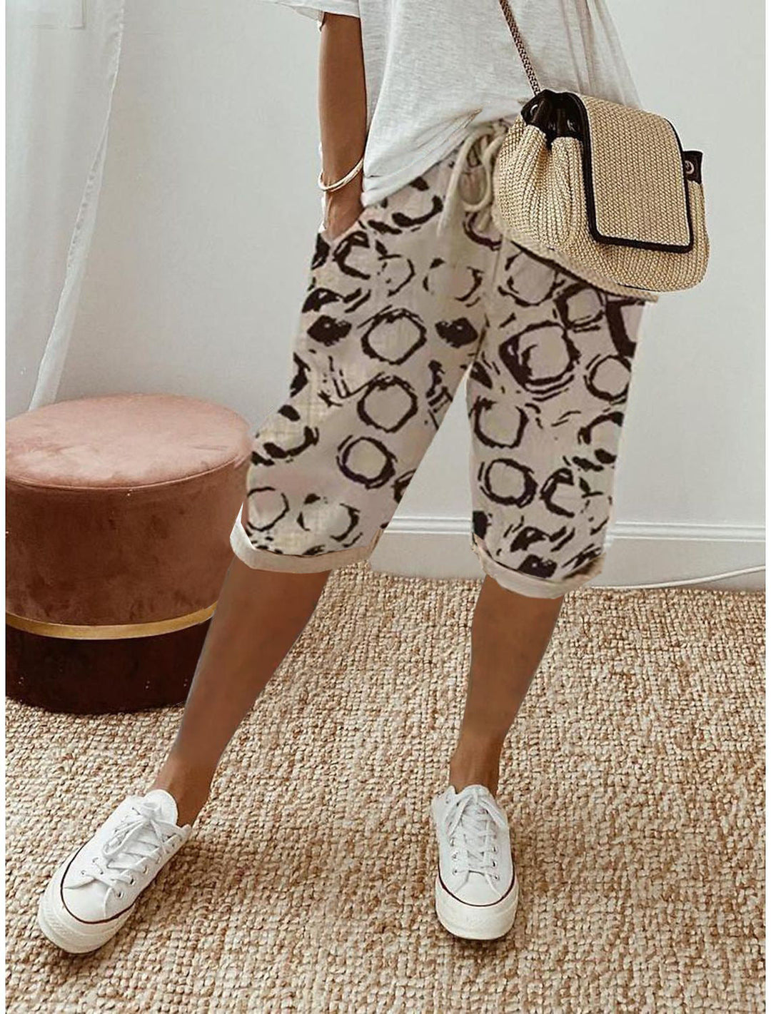 Sophie™ Comfort cotton-linen Capri Pants