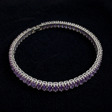 Amethyst Vertéa White Gold Tennis Bracelet