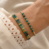 Bohemian Green Charm Bracelet