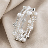 Vintage Pearl Crystal Bracelet