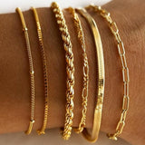 Classic Gold Bracelet Set