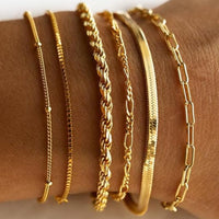Classic Gold Bracelet Set